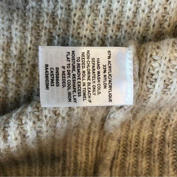 Rachel Parcell cream tan fuzzy soft open front shawl collar cardigan size XXS - Picture 8 of 12